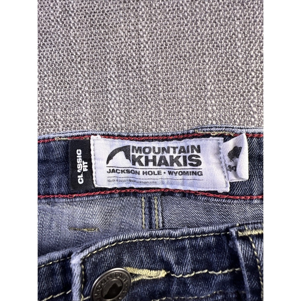 Mountain Khakis Jeans Men 38x30 Blue Classic Fit Straight Preppy M's Camber 109 - Picture 3 of 15
